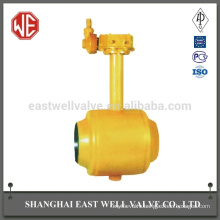 200mm pneumatic wheel fully welded ball valve